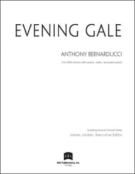 Evening Gale SATB Choral Score cover Thumbnail